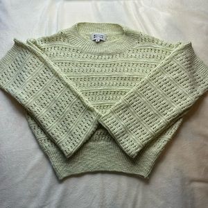 beginning boutique elyse knit sweater green !!!